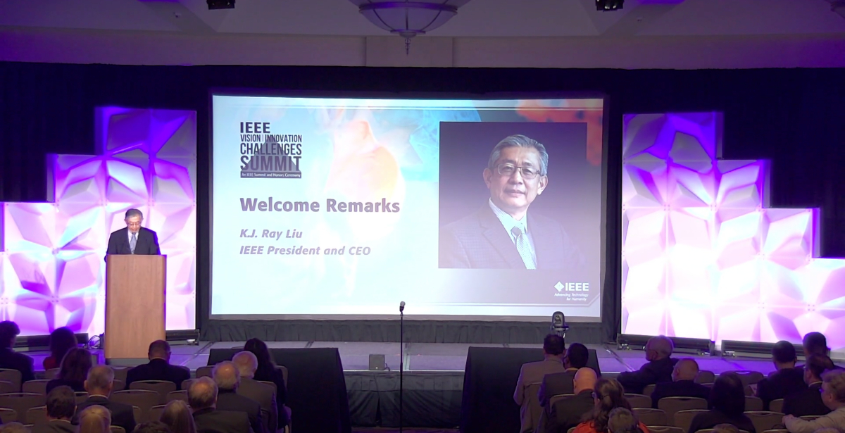 IEEEAwards's tweet photo. And we're live at the 2022 #IEEEVICSummit! We're hearing opening remarks from @IEEEorg President and CEO K. J. Ray Liu, and moderator Marguerite Gong, Vice President of Innovation and Programming of @ComputerHistory. #IEEEAwards2022 https://t.co/EoGKGDgHmj
