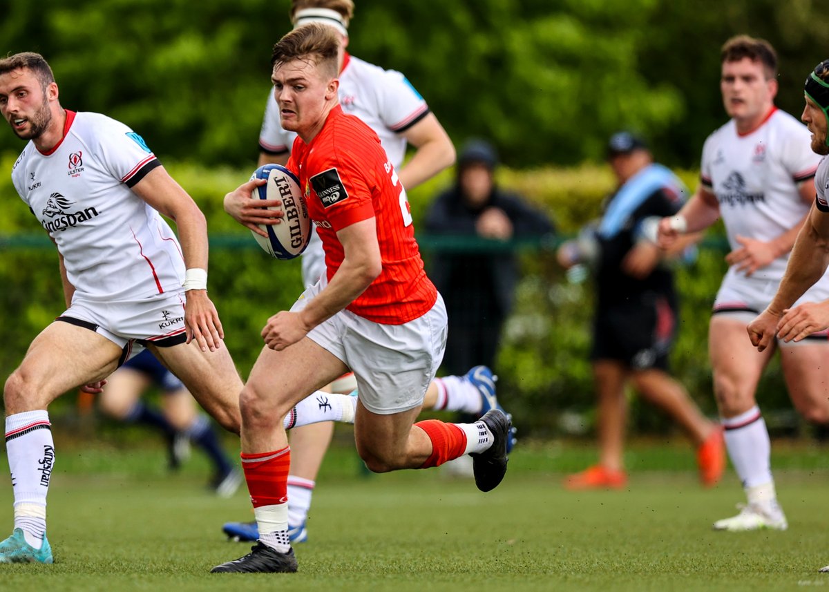 FULL-TIME: Munster A 33-22 Ulster A

A good run-out for both sides with Daniel Okeke, Calvin Nash, Liam Coombes, Jake Flannery &amp; Ethan Coughlan scoring the Munster tries.

Thanks to <a href="/UlsterRugby/">Ulster Rugby</a> for the game &amp; safe home.

Brief match report to follow.

#MunA #MUNvULS #SUAF 🔴