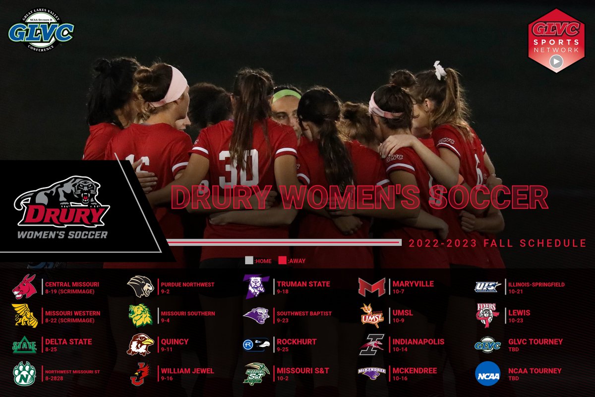 drurywsoc's tweet photo. 2022-23 Drury Women's Soccer Fall Schedule https://t.co/QJTfcupcfS