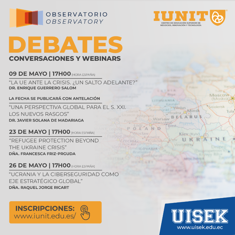 UISEK's tweet photo. Únete a la discusión por el desarrollo mundial. 🌎
Junto a nuestra institución hermana, @IUNIT_madrid, te invitamos a ser parte de estos espacios de debate sobre la realidad política, económica y social del mundo. 

#UISEK #SerMejores #IUNIT
#PersonalizaciónEnSerio