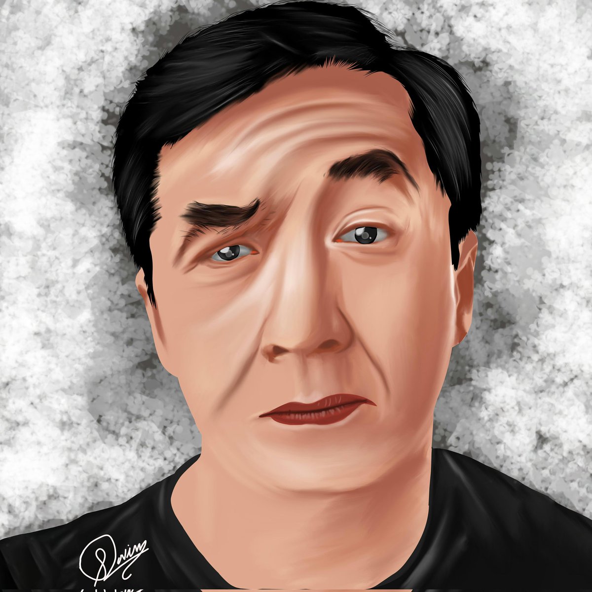 sn_manic's tweet photo. @EyeOfJackieChan  art work by suvin s #JackieChan #HongKong https://t.co/RfsVmtI2Mo