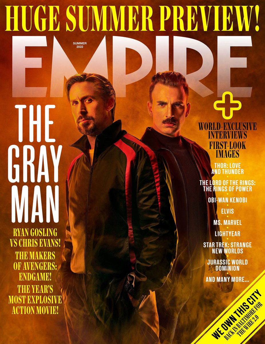 FilmUpdates's tweet photo. Ryan Gosling and Chris Evans cover the latest issue of Empire Magazine https://t.co/iJa27IUhhh