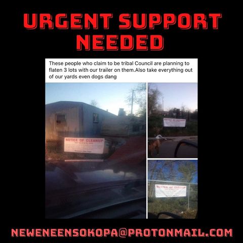 LvLiberation's tweet photo. ⚠ LAND DEFENDERS NEEDED IN WINNEMUCCA ⚠

Please share so we can reach as many folks who are able to show up as is possible.  There is a scheduled eviction of elders followed by a demolition of their homes just a few days from now.  More info in 4th photo. https://t.co/gSDgDmXZ41