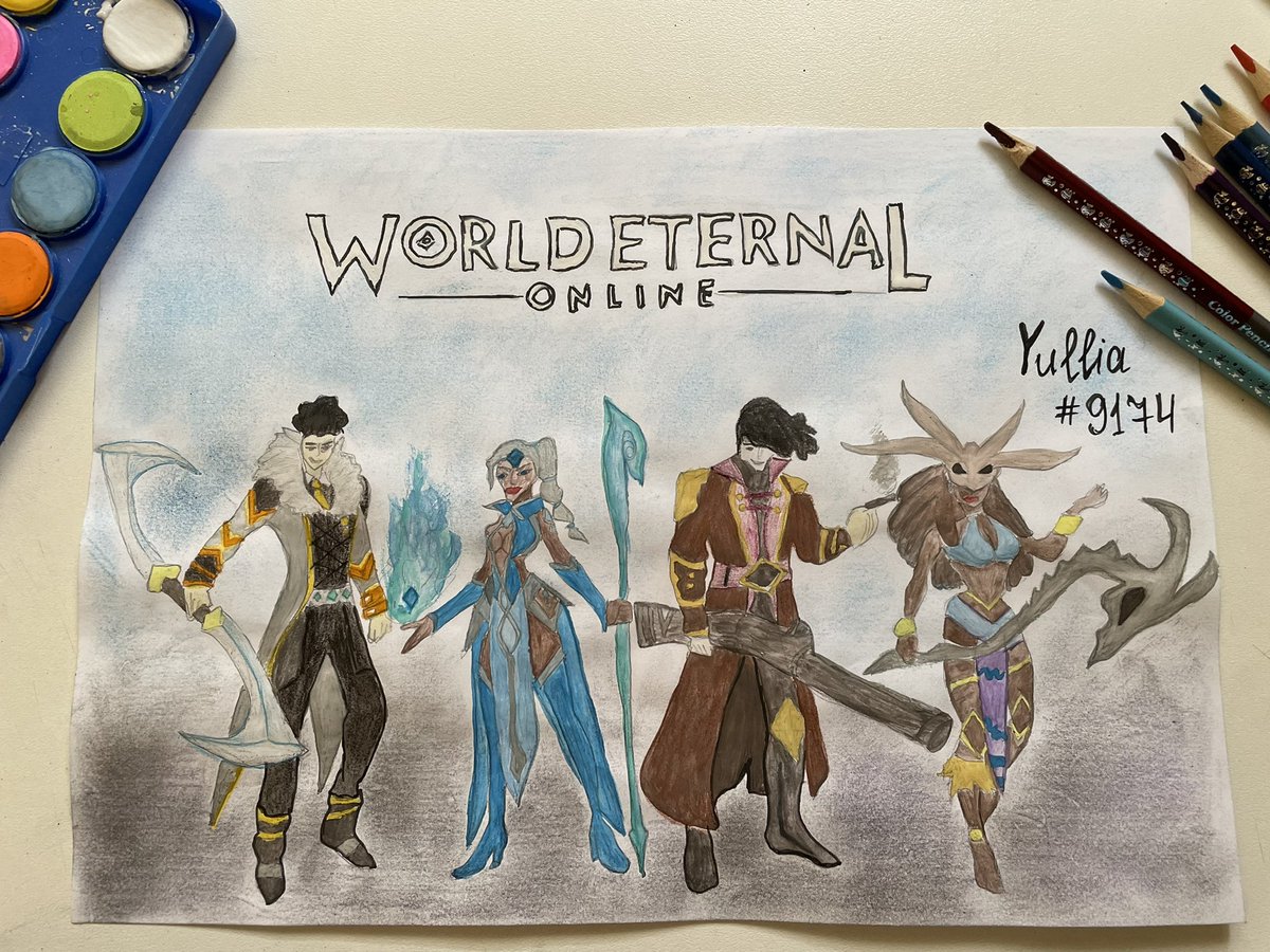 UHodza's tweet photo. my most difficult drawing 😅 So now my favorite!  Fanart for @WorldEternalMMO #WEO #fanart https://t.co/cdmZt65jr0