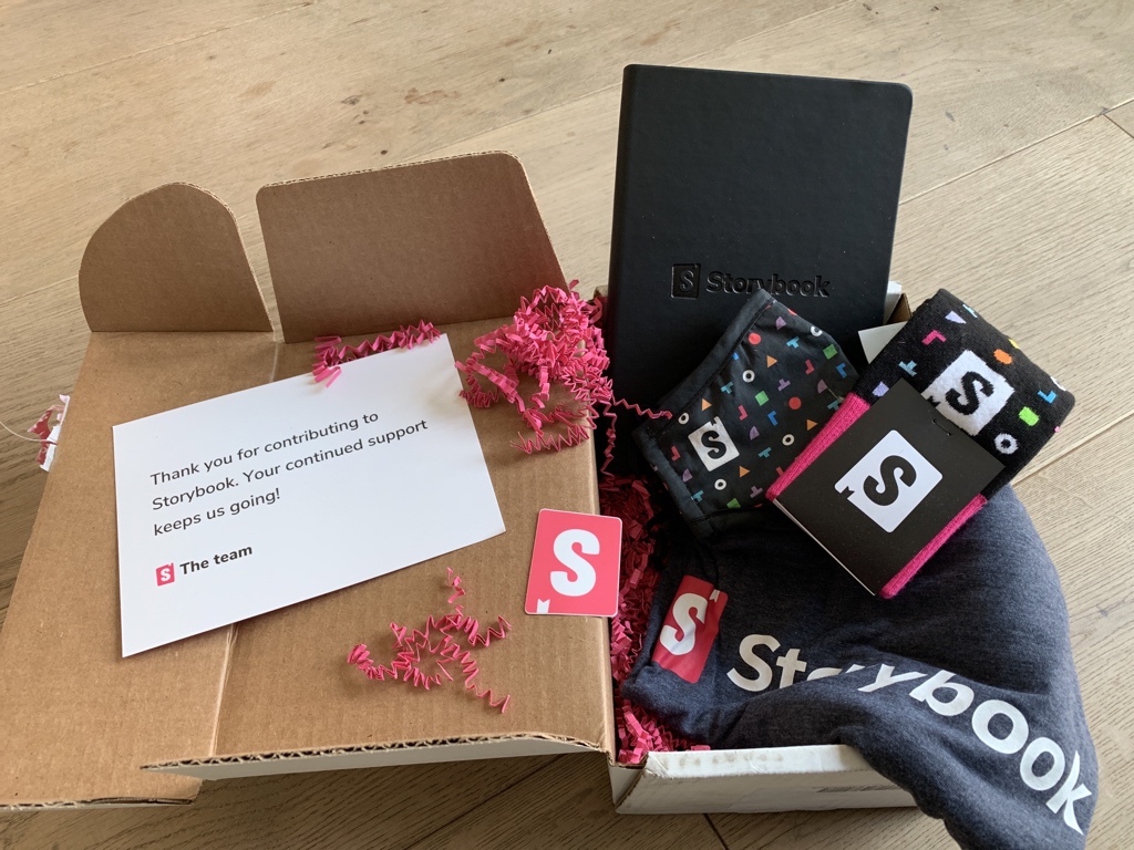 michalzadkowski's tweet photo. Nice! I have just received some swag from @storybookjs! Feels good to be appreciated. Thanks! https://t.co/dICcXdFXsI