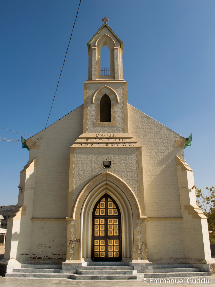 emnpk's tweet photo. St. Mary's Church in Sukkur, Sindh Pakistan, is part of the Roman #Catholic Diocese of Hyderabad. It is one of the oldest Church in the diocese, dating back to the 1850s. Fr. Konrad Peters SJ was the parish priest from 1851–1858. https://t.co/zQGam9vlef
