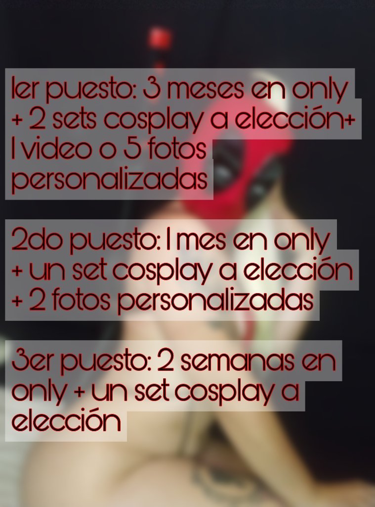 PrincesLokii's tweet photo. HAY SORTEOOOO!! por haber llegado a los 3k de seguidores voy a tirar un sorteo con 3 ganadores.
¿Cómo participar? 
✨Dar MG,RT y comentando cuál es el cosplay que más le gusta de mi
.
✨💖Mucha suerte💖✨ https://t.co/XGRTkIsGbE