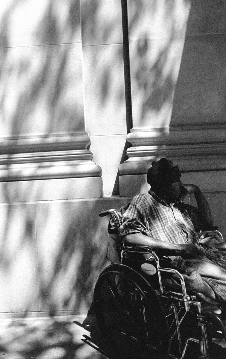 wevegotnostyle's tweet photo. Some street portraits of a man I met near AT&amp;T Discovery District in Dallas. We talked for a few minutes and I asked if I could take a few photos. I wish I could do more. #streetphotography #leicam2 #voigtlander28mmf2 #hp5 #ilford https://t.co/PlZtLD45lX