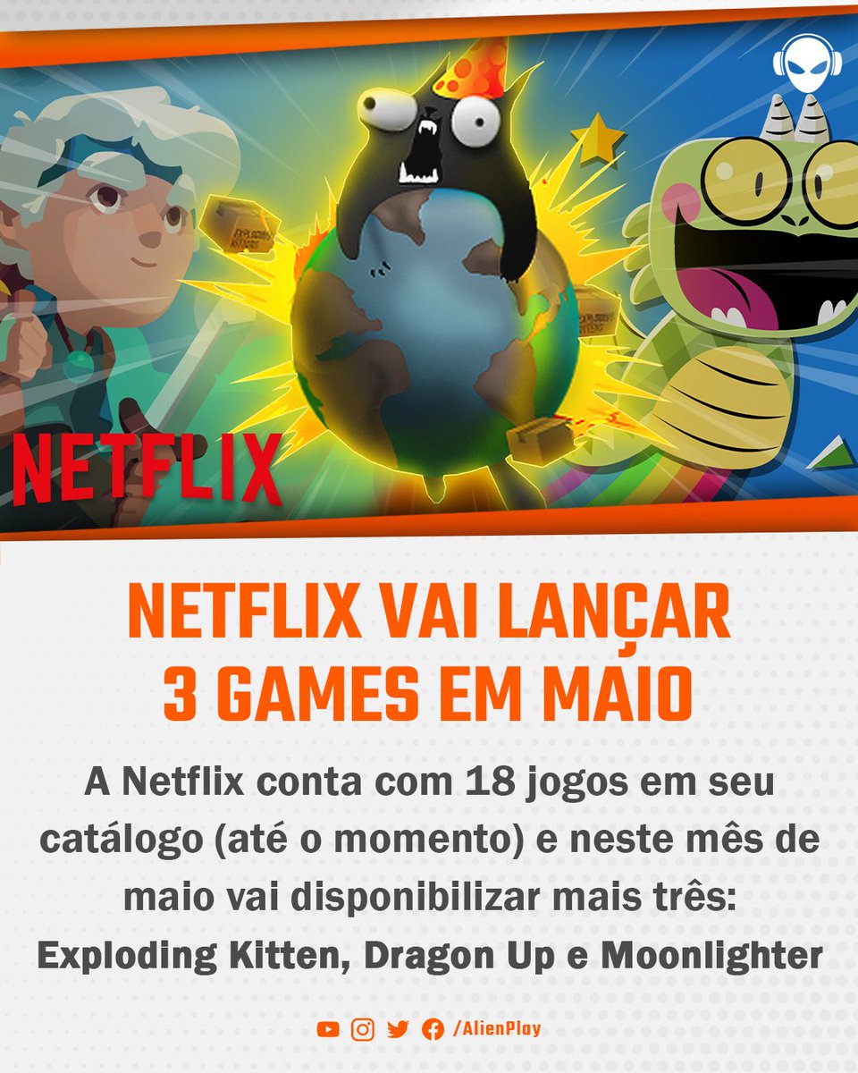 AlienPlay_YT's tweet photo. Jogo de cartas 'Exploding Kittens' ganha série animada na Netflix 💥
A história será voltada para o público adulto e terá as vozes de @tomellis17 e @LucyLiu
▶️https://t.co/tGcKgmqLO7
▶️https://t.co/tGcKgmqLO7
#NetflixGames #ExplodingKittens
#DragonUp #Moonlighter https://t.co/MwF2IKrtDm