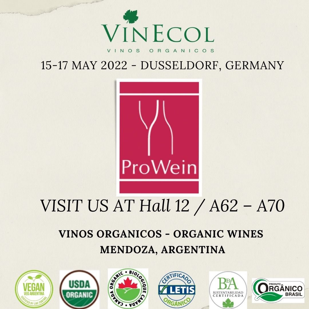 vinecol's tweet photo. Nos vemos en Prowein 2022!!! #vinosorganicos #organicwine #organic #winesofargentina https://t.co/EBAHswDZN4