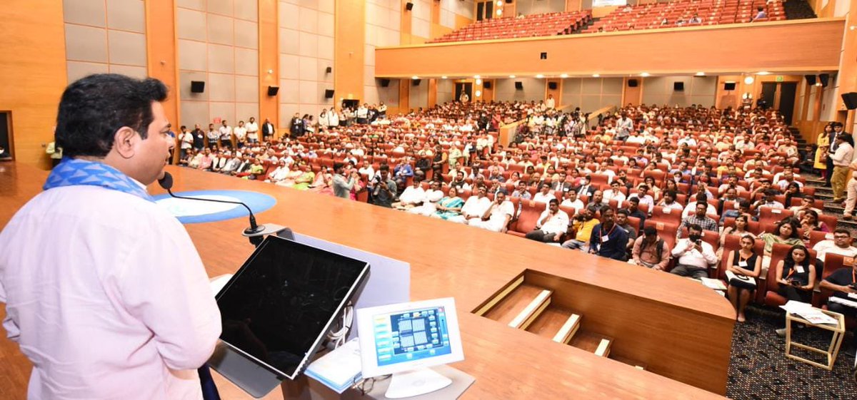 arvindkumar_ias's tweet photo. "Govt of #Telangana will be your first customer &amp; help develop proof of concept at city level"

Minister @KTRTRS while speaking at @INKWASH_summit today 

With >300 new products in &amp; 700 start-ups/ innovators/ incubators in water &amp; sanitation, meaningful interventions soon https://t.co/kNkadtsNCf