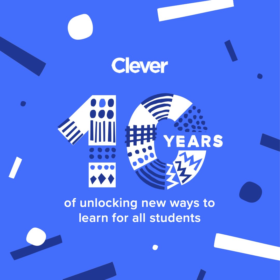 For Clever’s ten-year anniversary, we're reflecting on how incredible our community is and all the connections we’ve formed while supporting digital learning for the past 10 years. 

We're looking forward to the next decade of progress. 🚀