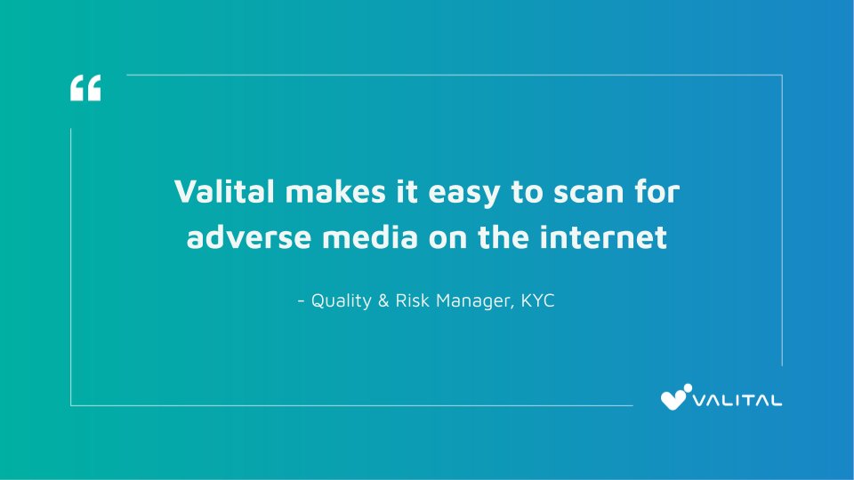 Valitalhq's tweet photo. #Valital's #AI uses content &amp; context to perform real-time search &amp; pulse analyses of online media, flagging misconducts related to universally recognized misbehaviours: discrimination, financial crime/fraud, harassment, violence and addiction.

 #risk #tech #verifythentrust #nlp https://t.co/unyFiCxIfx
