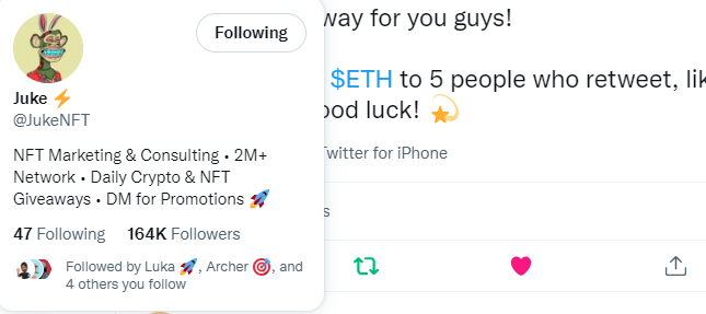 RyanIsMan520's tweet photo. @JukeNFT Done.ETH is better
0x257521f1BC012c39fB6d13980eC28949cADeeEf4 https://t.co/bhMlJ6F5lN