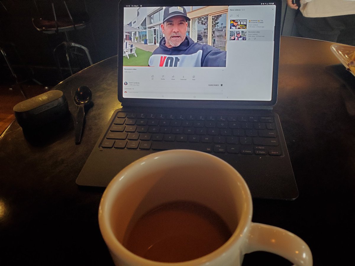 BenitzC21's tweet photo. Coffee is for closers! 1 closing today &amp; 3 more coming up on June 1. In the meantime, gotta keep the motivation &amp; mindset right, so I'm spending some time with Uncle G. @GrantCardone https://t.co/wj8zhqeakr