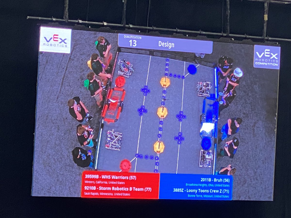 Storm_Robotics's tweet image. So far so good! Match 13 ended in a loss (close to win if our park worked out) match 25 was a great win! Go Storm!