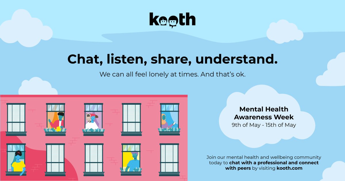 It's #MentalHealthAwarenessWeek next week (9 to 15 May).

If you're aged 11 to 18, you can find free, safe and anonymous online wellbeing and mental health support with kooth.com

Kooth also offers online forums and discussion boards with other young people.