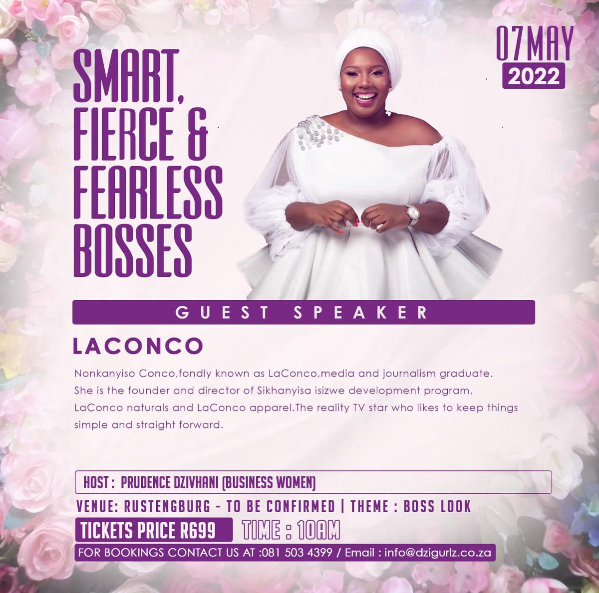 la_conco's tweet photo. Counting hours, can’t wait to meet ladies in Rusternburg.
#Bookedblessed
#LaConco https://t.co/UZm26FPdUp