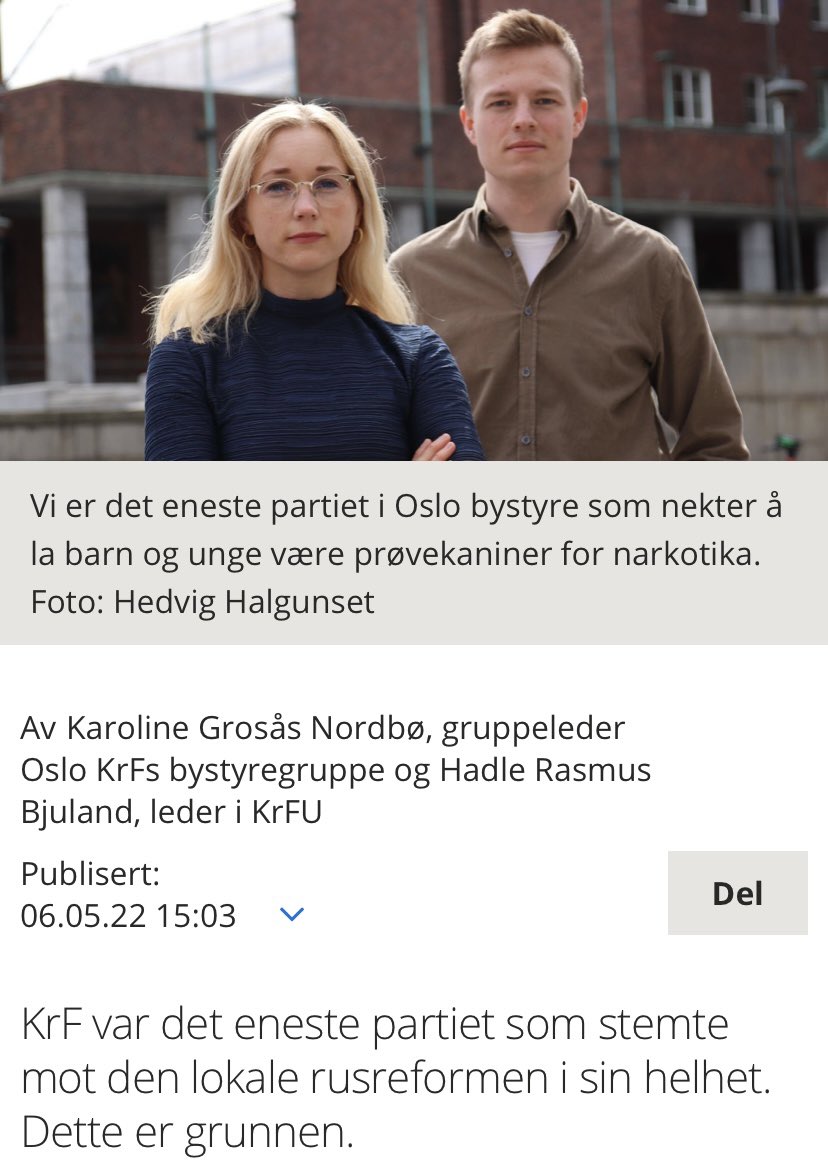 Å skryte av å være imot rusreformen er omtrent like absurd som å skryte av at man er imot kvinners rett til å bestemme over egen kropp