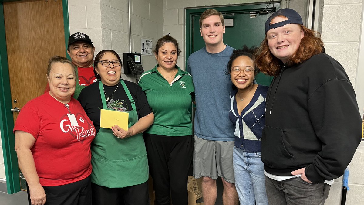 Happy School Lunch Hero Day to an amazing group of positive people that feed the hungry masses on our campus!