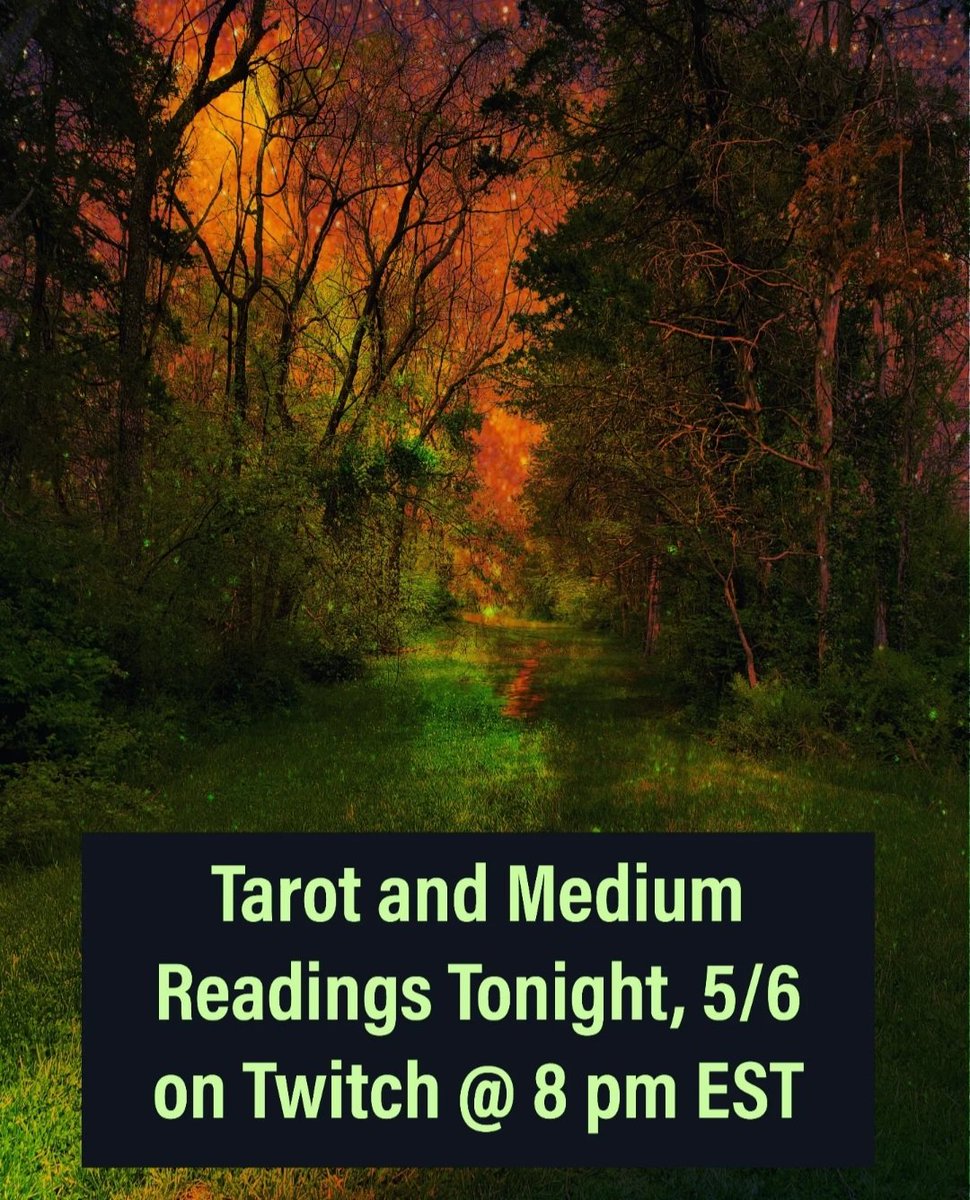 mediumjennylea's tweet photo. Reading Night! Come enter the world of the mystical with us! #tarotreading #Tarot #medium #mediumreading #Twitch https://t.co/Lpu6BJUN0o