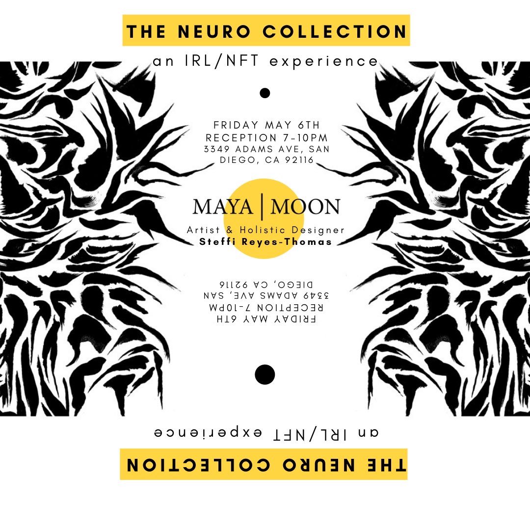 SDNFTFriends's tweet photo. GM!👋

We’ve got San Diego NFT Friends Meetup #16 happening TODAY! 

We’re supporting @steffi_holistic launch her nft art collection called “The Neuro Collection” where it will be displayed at a cacao cafe she helped design called Maya Moon in Normal Heights! ✨

See you there!🔥 https://t.co/lOnqLe0aHb
