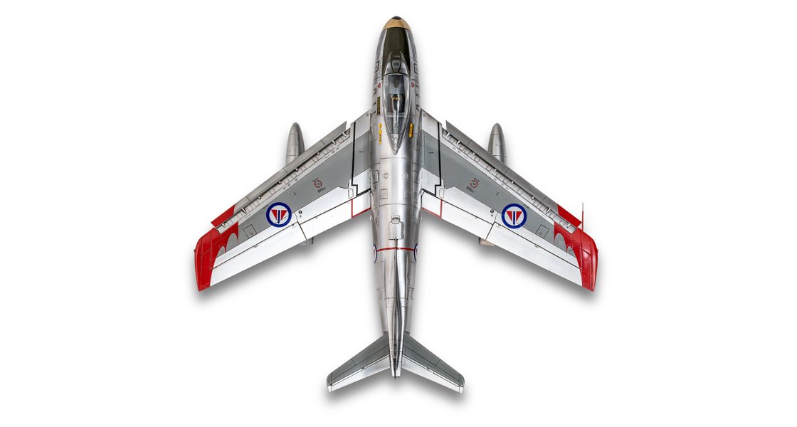 Airfix's tweet photo. New parts, new schemes, the 1:48 North American F-86 Sabre is about to land! 

We give you an exclusive first look at this new kit in our latest Workbench right here: https://t.co/lvPPuFCqth 👈🏼

#Airfix https://t.co/LZVIhtE8T6