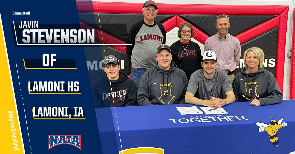 GracelandBSB's tweet photo. Excited to have Javin Stevenson from Lamoni High School joining the Yellow Jacket Baseball Program! #JacketPride #WeAreGraceland @GUjackets @LamoniBaseball @lamonidemons https://t.co/nEHqmOAGC9
