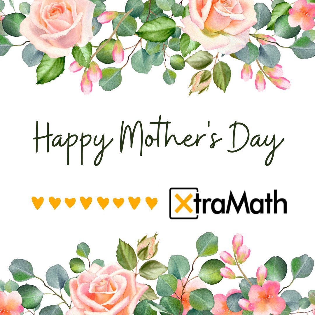XtraMath_US's tweet photo. 🧡From all of us at XtraMath, Happy Mother's Day🧡
#XtraMath #XtraSTEM #mothersday2022 #happymotherday #mothersdayweekend❤️ https://t.co/SHMpwL6tbg