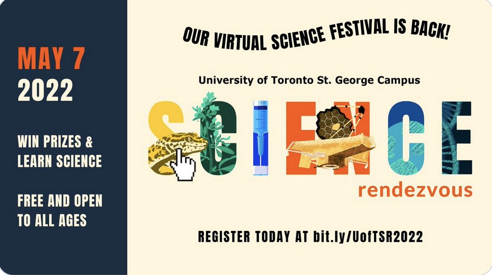 🚨📣Don't miss our virtual booth *tomorrow* at 3:00 PM  #2022SciRez!

PhD students <a href="/SylviaMTAlmeida/">Sylvia Almeida</a>, Clarence Yeung &amp; <a href="/Urvi_Bhojoo/">Urvi Bhojoo</a> will take you on a journey into yeast science. 
That's right, the power of yeast goes beyond 🍞 &amp; 🍺 with critical discoveries in health research🧬🧫