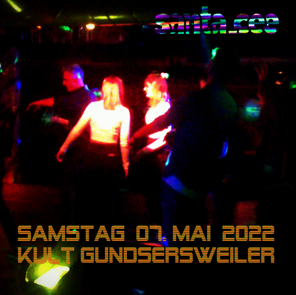 daskult's tweet photo. Back in the place once again.
Samstag 7. Mai 2022 im #DasKult #Gundersweiler.
@santa_cee kredenzt erlesene Tracks zum Abdancen. https://t.co/zi32eZzUvF