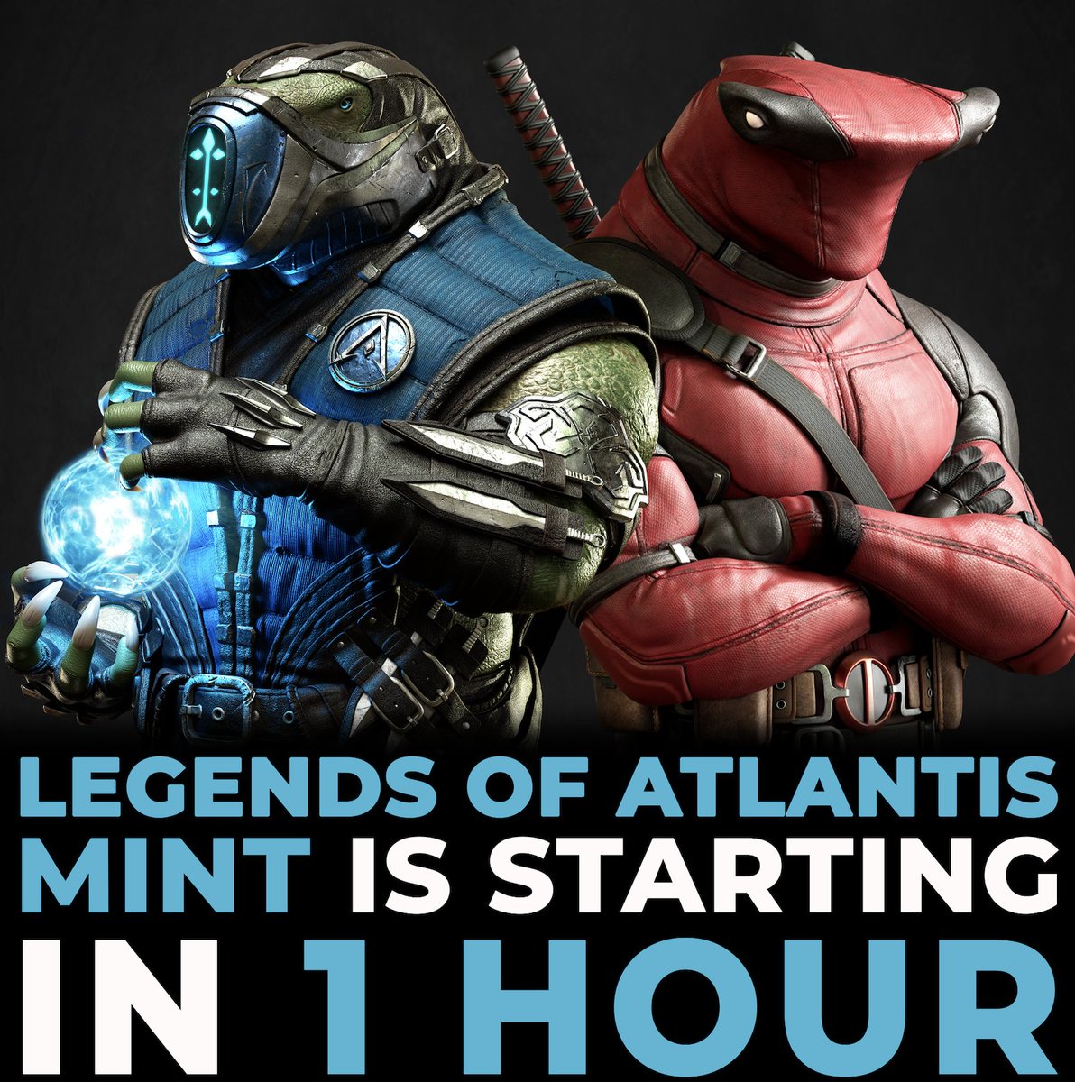 LegendsAtlantis's tweet photo. 🚨JUST 1 HOUR until our MINT!!🚨
 
The day we have all been waiting for is finally here!!
 
💥 WHITELIST MINT: 6th of May, 21:00 CET
💥 PUBLIC MINT: 7th of May, 01:00 CET
 
Mint Link: https://t.co/9nTvColuOi

OpenSea: https://t.co/r9N2s4b5Un

#NFTs #NFTCommunity #Metaverse https://t.co/tR49SgCmcZ