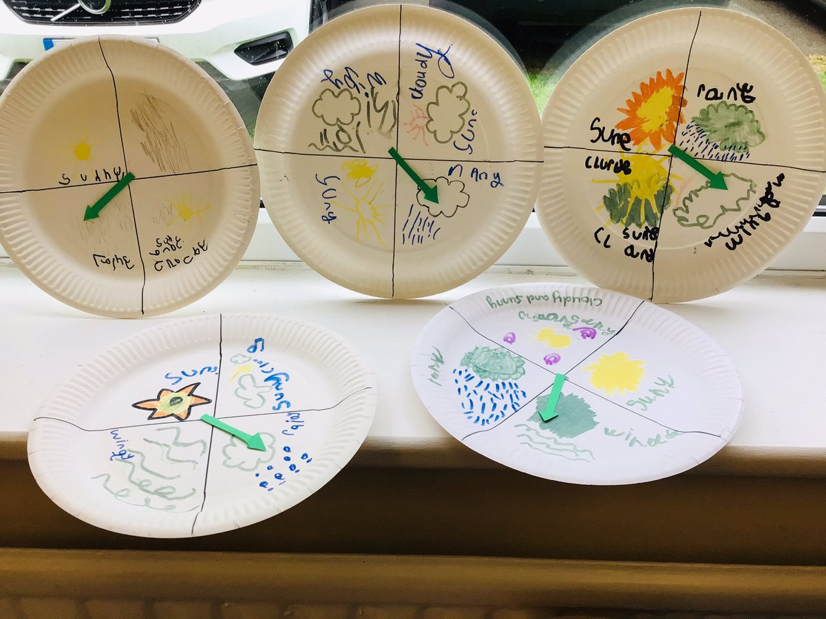 PipersPrePrep's tweet image. #PipersReception have made their own weather wheels so that they can record what the weather is like every day! #PipersPrePrep