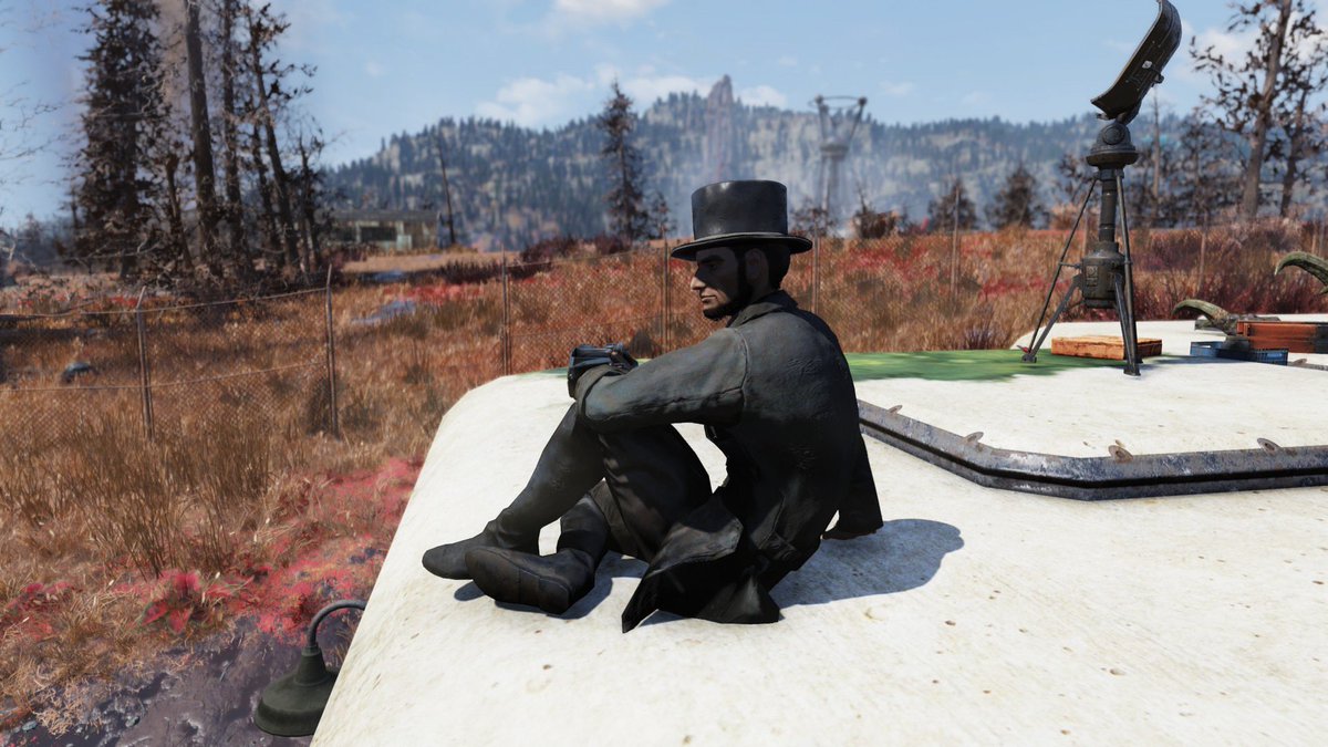 US_President_16's tweet photo. “Ah, Appalachia...” 🇺🇸✨
#Fallout #Fallout76 #Bethesda #photomode #postcard #Lincoln #USA https://t.co/oJ4ZHJkSnN