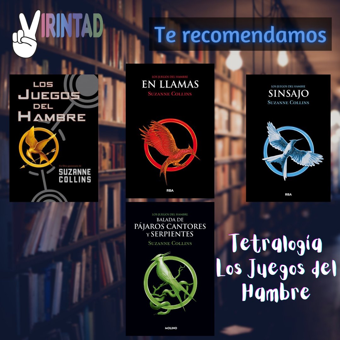 virintad's tweet photo. Te recomendamos la saga de libros "Los juegos del hambre" de Suzanne Collins.

Ya viste las pelis, ahora descubre de dónde tomaron la inspiración, el libro siempre será mejor. No lo digo yo, lo dice la 100cia 🔬

#virintad #libro #sinsajo #losjuegosdelhambre #recomendacion https://t.co/MuvEzeAWO4