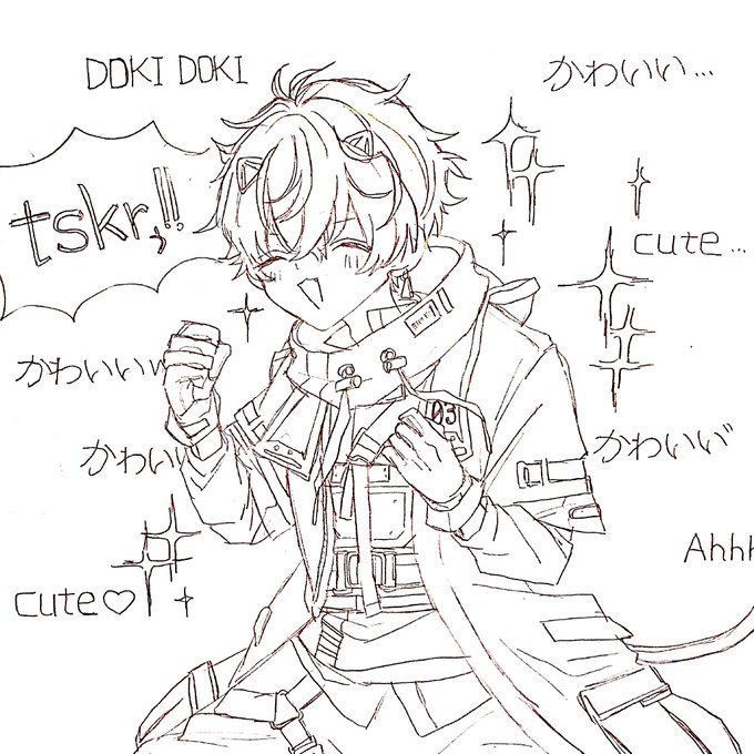 🎭🕒のtskr!は全人類をも助けられると思う(⁇)落書き 