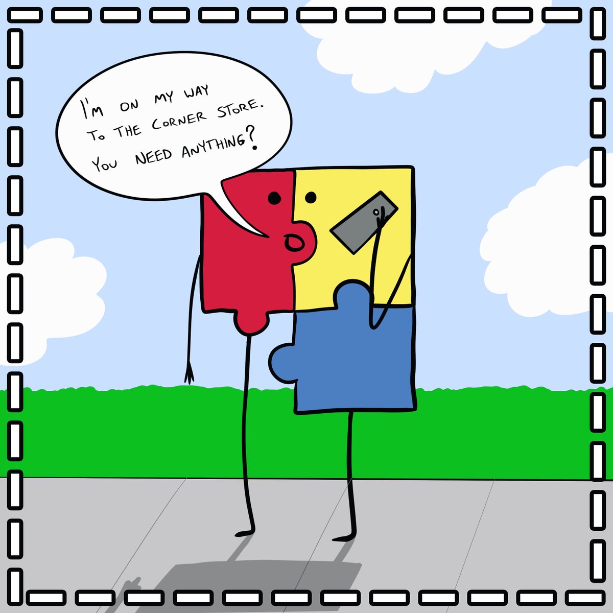 BRAINMIND_ART's tweet photo. ❤️💛💙

TAGS: #illustration #cornerstore #bodega #puzzlehumor #puzzle #pun #digitalart #nycartist https://t.co/eaOw3HyNUF