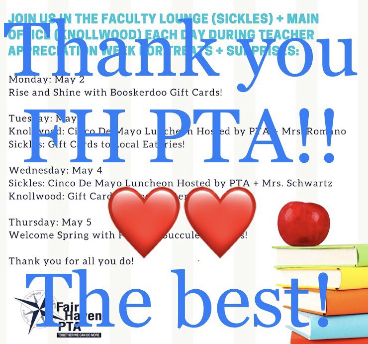 sicklesmedia's tweet photo. Thank you @FH_PTA 💗💗
#fhleads https://t.co/OZUNesuuzx
