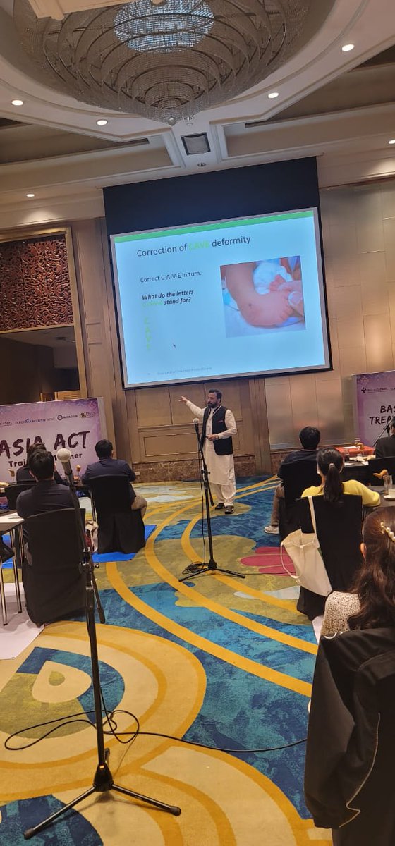 ubaidphysio's tweet photo. Its so exciting to work as trainer #ACT-TTT ASIA
#today presentation 
@miraclefeet @GlobalClubfoot 
@md_orthopaedics @IowaBrace https://t.co/tu6MNTeTyr