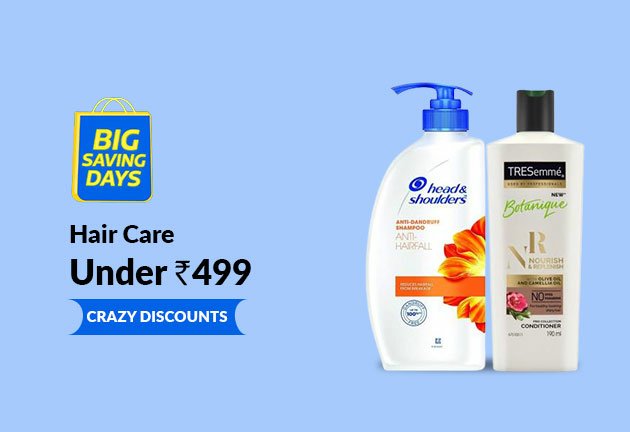 IRay143's tweet photo. Big Saving Days is live on Flipkart!
Get Hair Care Under Rs 499 

Limited Time Deal!
https://t.co/Cq0fCP388Z https://t.co/71TywwSzja