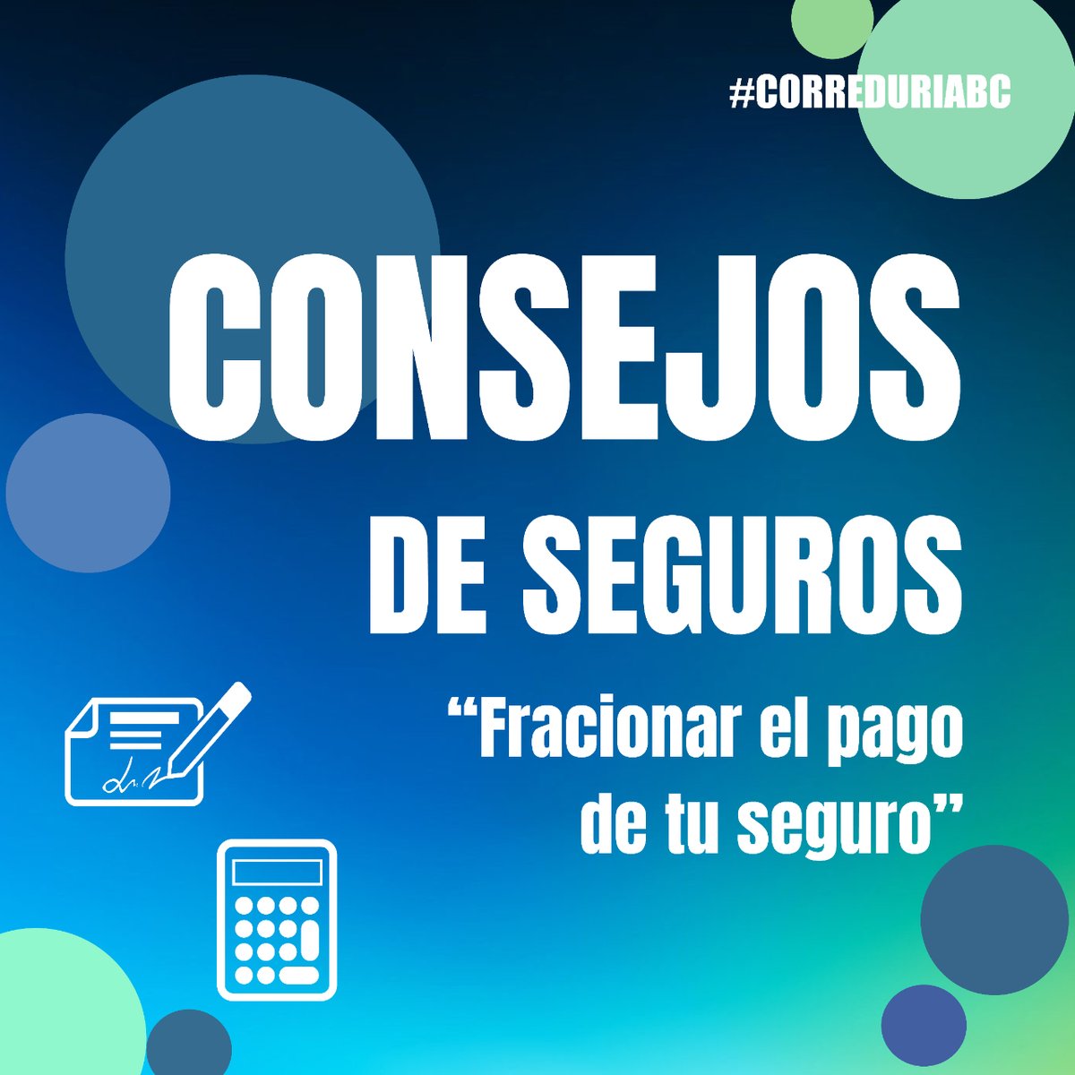 Fraccionar tu seguro implica cambiar la forma de pago del mismo. Pasas de pagarlo una vez al año a pagarlo en varias veces. Puedes elegir entre: mensual, trimestral, semestral. + info en el post IG.
#correduriabc #corredordeseguros #seguros #segurofamiliar