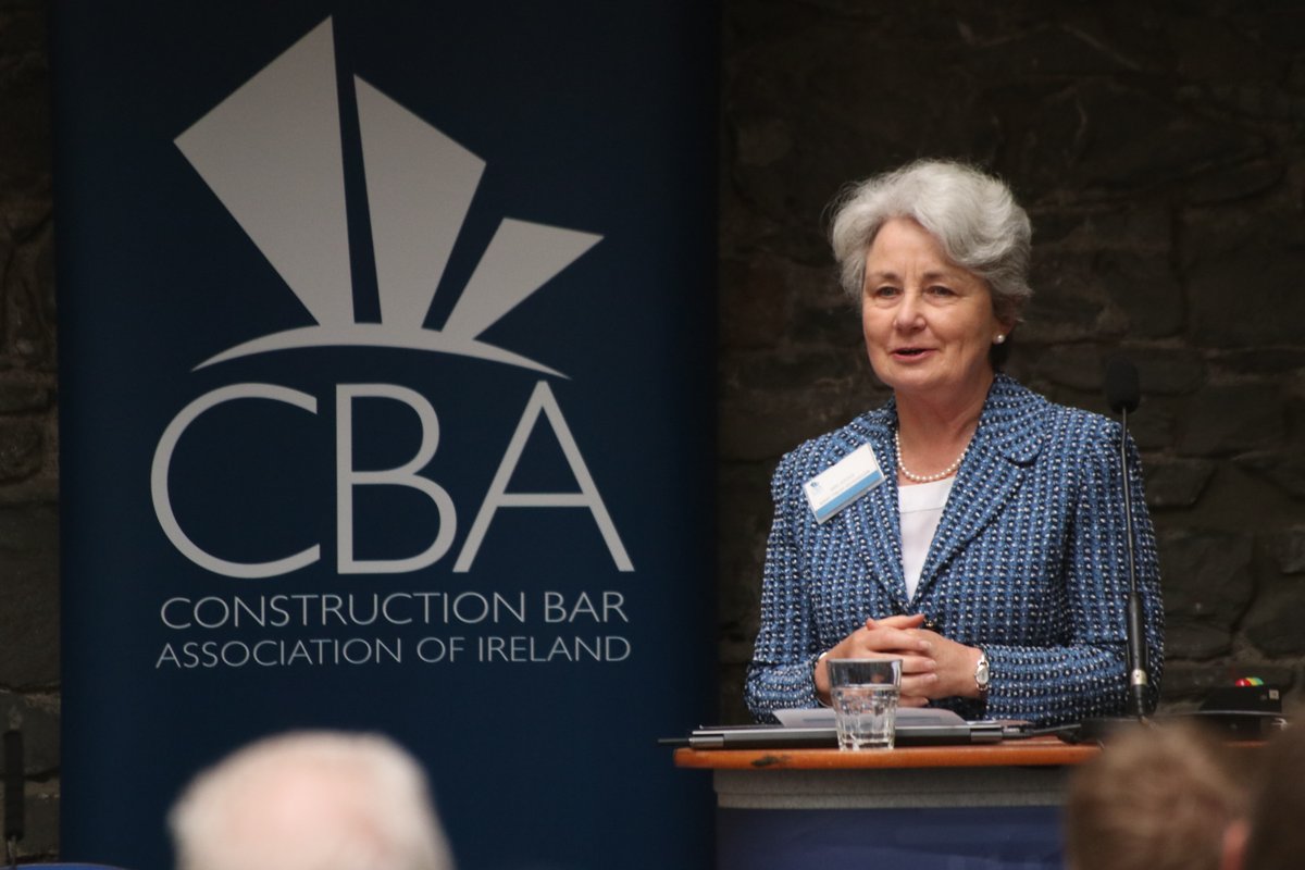CBAIreland's tweet photo. Panel 2 on insurance &amp; construction with Mrs Justice Finlay Geoghegan, Robert Fitzpatrick SC, John Kennedy SC and Lydia Bunni BL has been very engaging!  #constructionlaw #insurance #construction https://t.co/b8YOnr0GG7