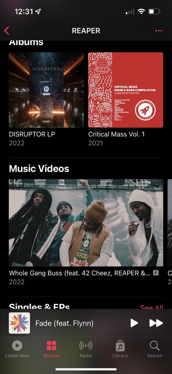 TheRedliners_'s tweet photo. @reapernoises fyi your apple music page is being shared with a rapper of the same name https://t.co/FVS2Qo0fQs