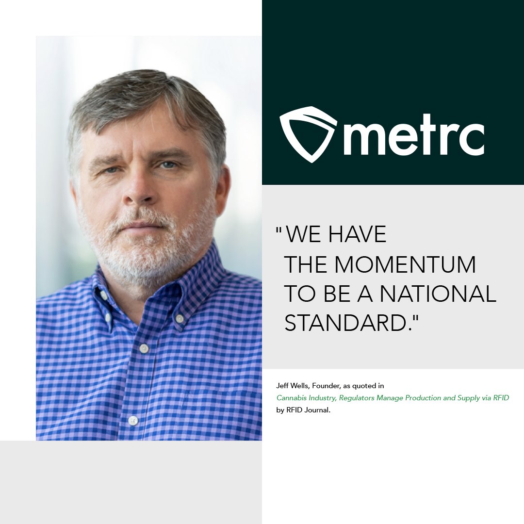 Official_Metrc's tweet photo. Metrc is proud to be at the forefront of RFID data collection for regulatory compliance and supply chain efficiency in the United States. Read more here: https://t.co/z6B7deMWos. @RFIDJournal https://t.co/fRB6oS0TlH