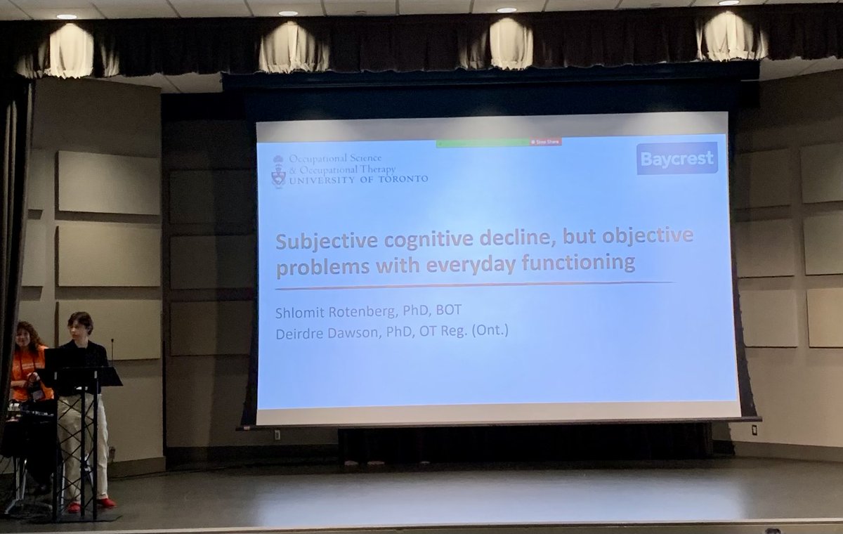 We should be asking older adults with subjective #cognitive complaints about their participation in everyday activities. Need to go beyond MoCA. Consider using the Multiple Errands Test. Great presentation by Shlomit Rotenberg #CAOT2022 #occupationaltherapy