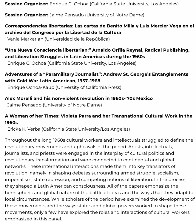 For folks attending LASA, this is happening today at 10Am Pacific.