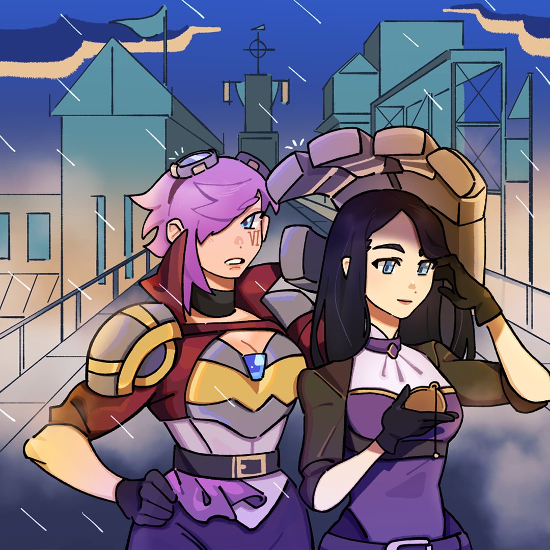 wildrift's tweet photo. Rain or shine, true duos always look out for each other.

🎨 Shout out to @wildriftDE for this cute comic by @pairofshooters!
#WildTales https://t.co/Xg6Dbhv8ri