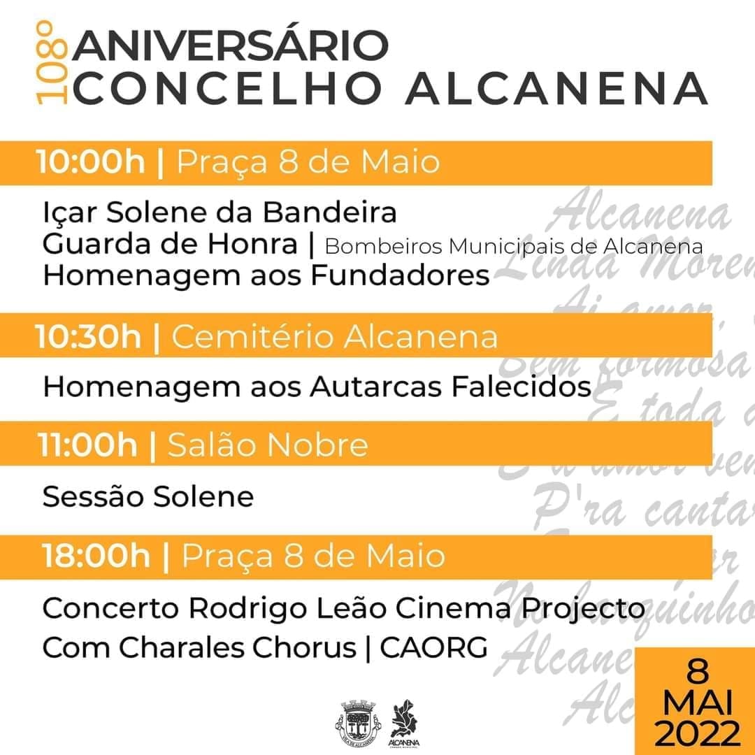 Comemorações Oficiais do 108.º Aniversário da Fundação do Concelho
8 de maio de 2022