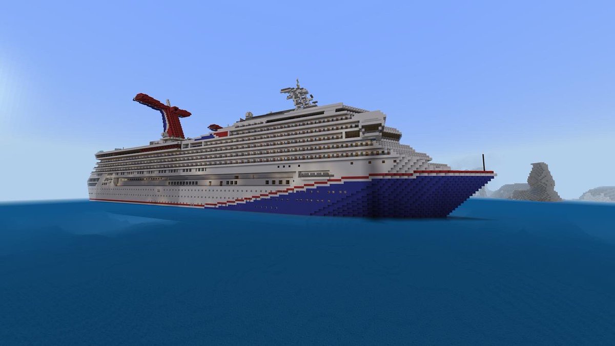 MaritimeNexus's tweet photo. TWO NEW PROJECTS. SS France (1961) & Carnival Liberty Transformation. #Minecraft #ssfrance #carnivalliberty https://t.co/EpM3R4IqDQ