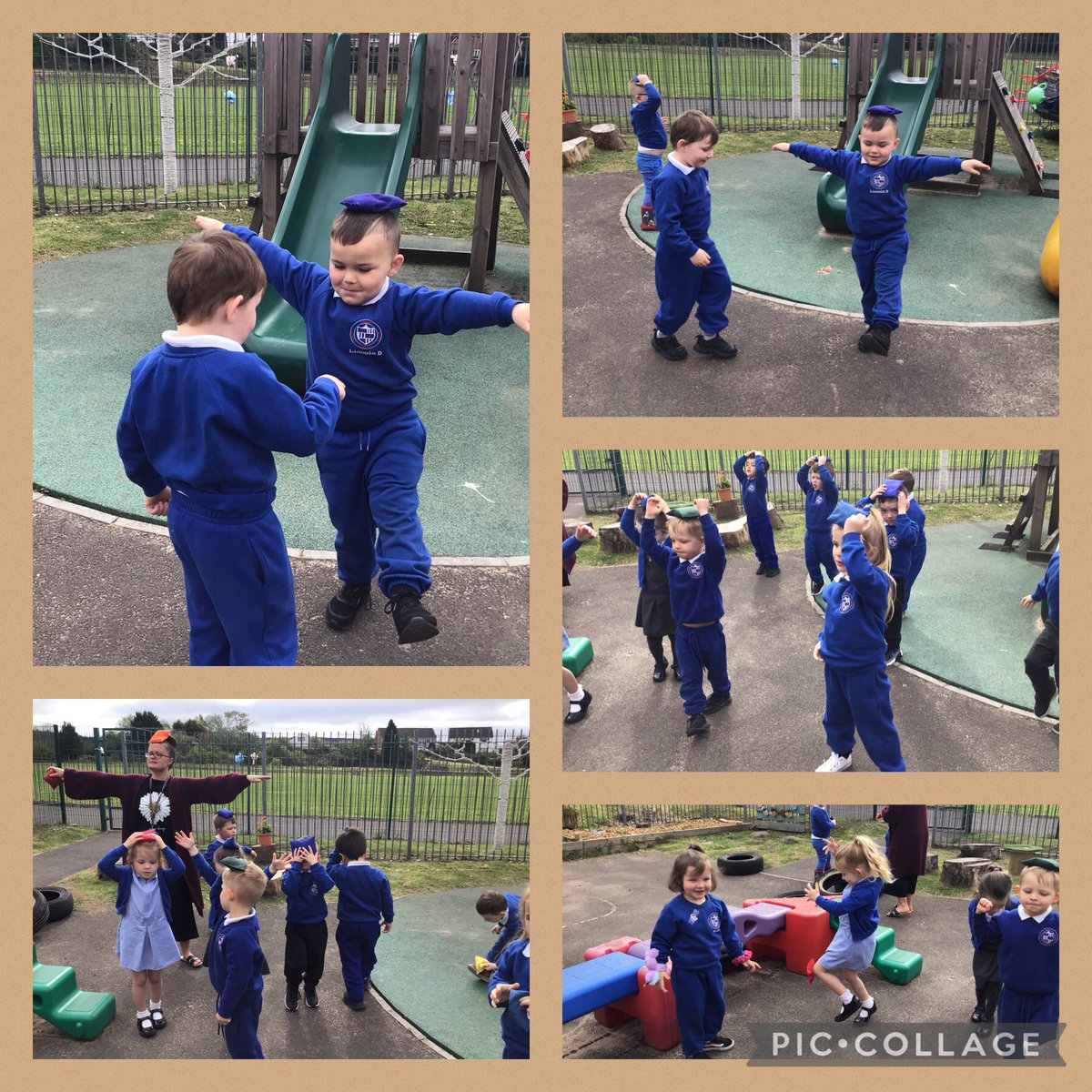 Balancing a bean bag in lots of ways. Circus tricks this week in dosbarth Dewi Sant. Having fun with friends and turn taking. #healthyconfidentindividuals @DeightonPrimary <a href="/powell_dps/">Miss Gemma Powell</a>